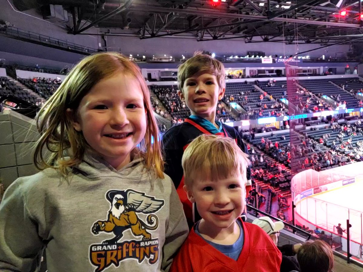 It feels good to be back in the Freezer on Fulton! The MacKenzies had been missing Griffins Hockey! #GoGRG #GoGriffins #hockey #ahlhockey