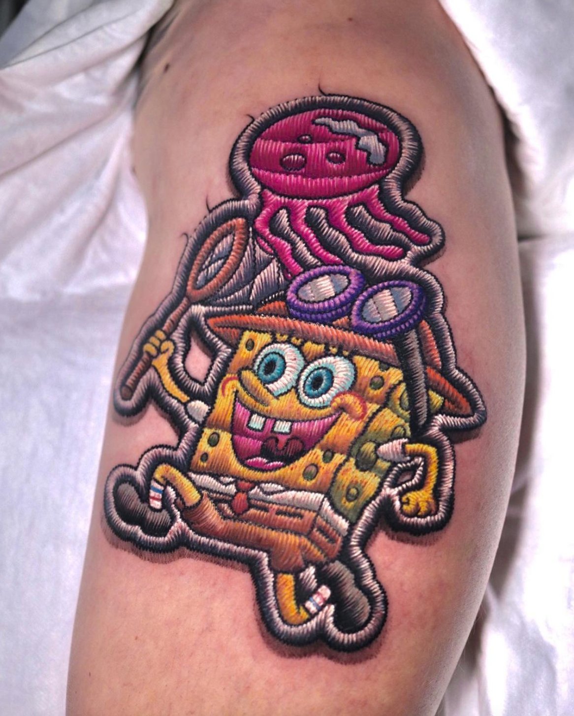 Inked on Twitter "Insane Spongebob patch tattoo by Terioshi Otto 🤩