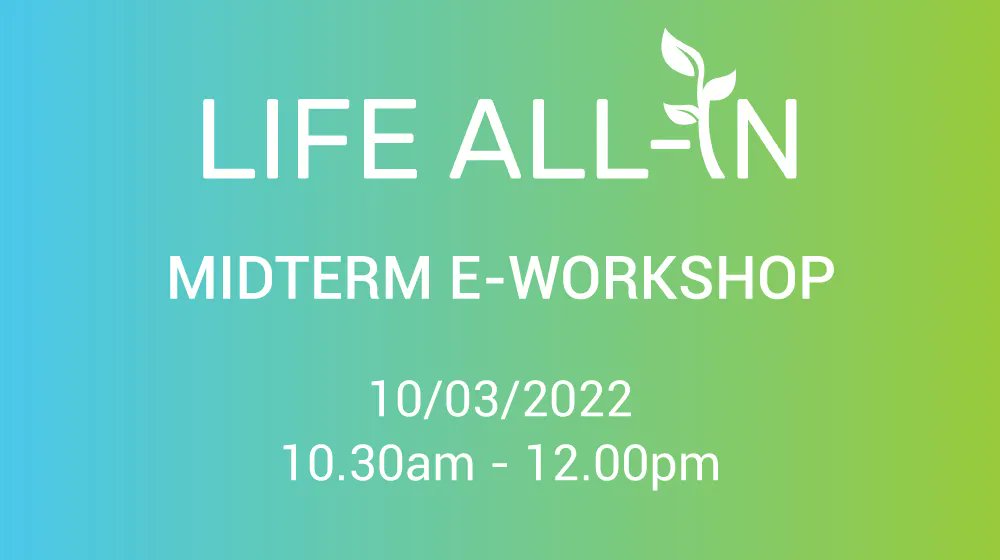 🔔 H-3! It's today!
You can still have access to the LIFE ALL-IN midterm workshop, it starts at 10.30am.
For this follow this link, no need to register: buff.ly/3CfjVms