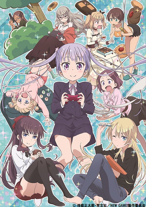 ATX_PR's tweet photo. 📺AT-Xで4月一挙放送決定🌟
『NEW GAME!』全12話

🕘4月24日(日)9:00-15:00

＜キャスト＞
#高田憂希 #日笠陽子 #茅野愛衣
#山口愛 #戸田めぐみ #竹尾歩美
#朝日奈丸佳 #森永千才 #喜多村英梨

🛰番組情報
https://t.co/uQezSdxeyT

#ニューゲーム
#at_x https://t.co/NANUZN9X9k