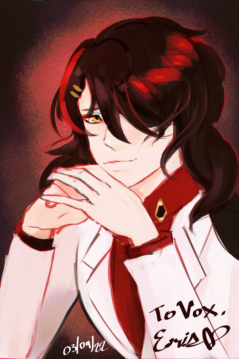 ErisVoidsong's tweet photo. @Vox_Akuma Please accept both my serious and meme-ious art of you 🥺👉👈#AkumaMatata #Akurylic https://t.co/4LG6BKhZ2x