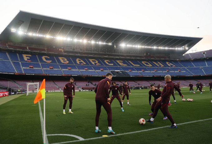Galatasaray Camp Nou'da Antrenmanda