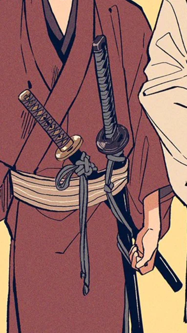 大雑把だけど刀の下げ緒を描くのが好き 