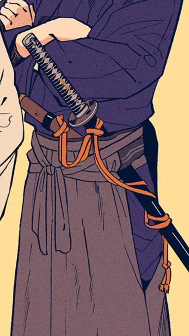 大雑把だけど刀の下げ緒を描くのが好き 