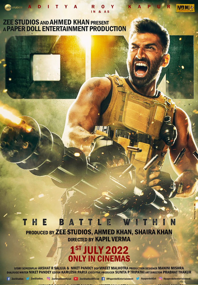 HimeshMankad's tweet photo. OM ON JULY 1 - ADITYA ROY KAPUR IN AN ACTION PACKED AVATAR. #OmTheBattleWithin #Om #AdityaRoyKapur https://t.co/yUZ0n88uEZ