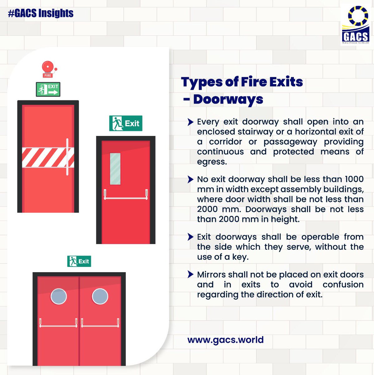GACSWORLD's tweet photo. https://t.co/oMyd0ZrPww 

#GACS #insights #fireexits #doorways https://t.co/jjHHASynIb
