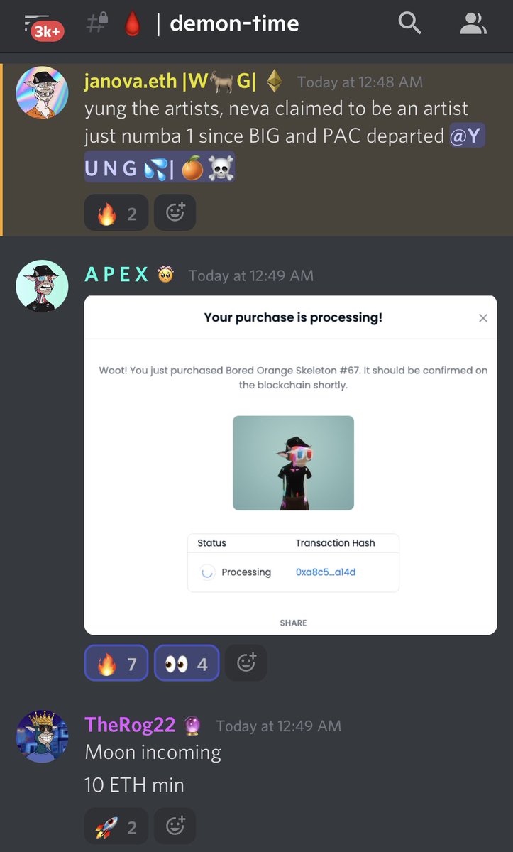 officialbosnft's tweet photo. The Goat has bought the 1of1 Apexeleton! πβ οΈx πNFT
#WildGoatgang x #BOSNFT
πβ οΈBoredOrangeSkeleton @WildGoatGangNFT @theapexmindset https://t.co/zGBx7jZv7y
