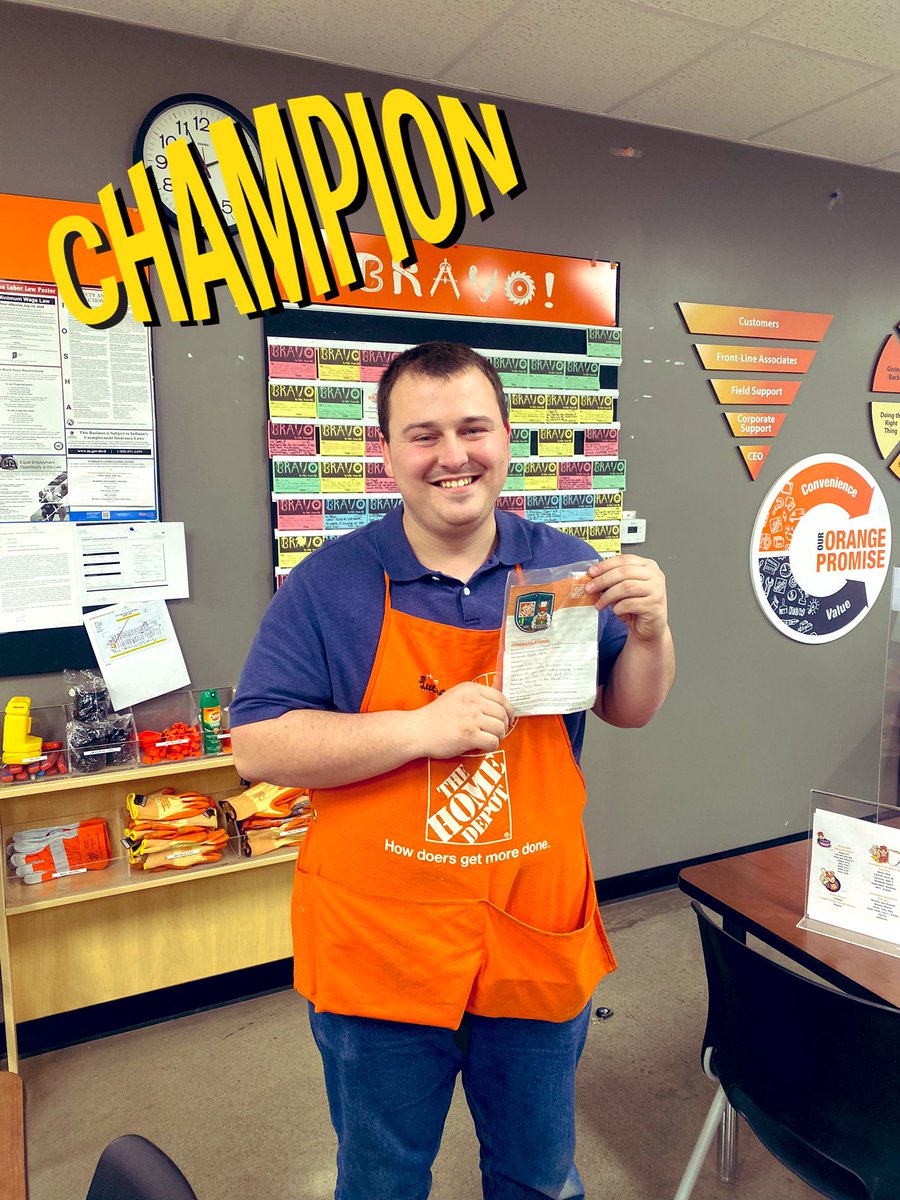 Backend associate of the month.. Dylan!! Shout out to an awesome team player, who puts his best foot forward every night!! #orangeblooded