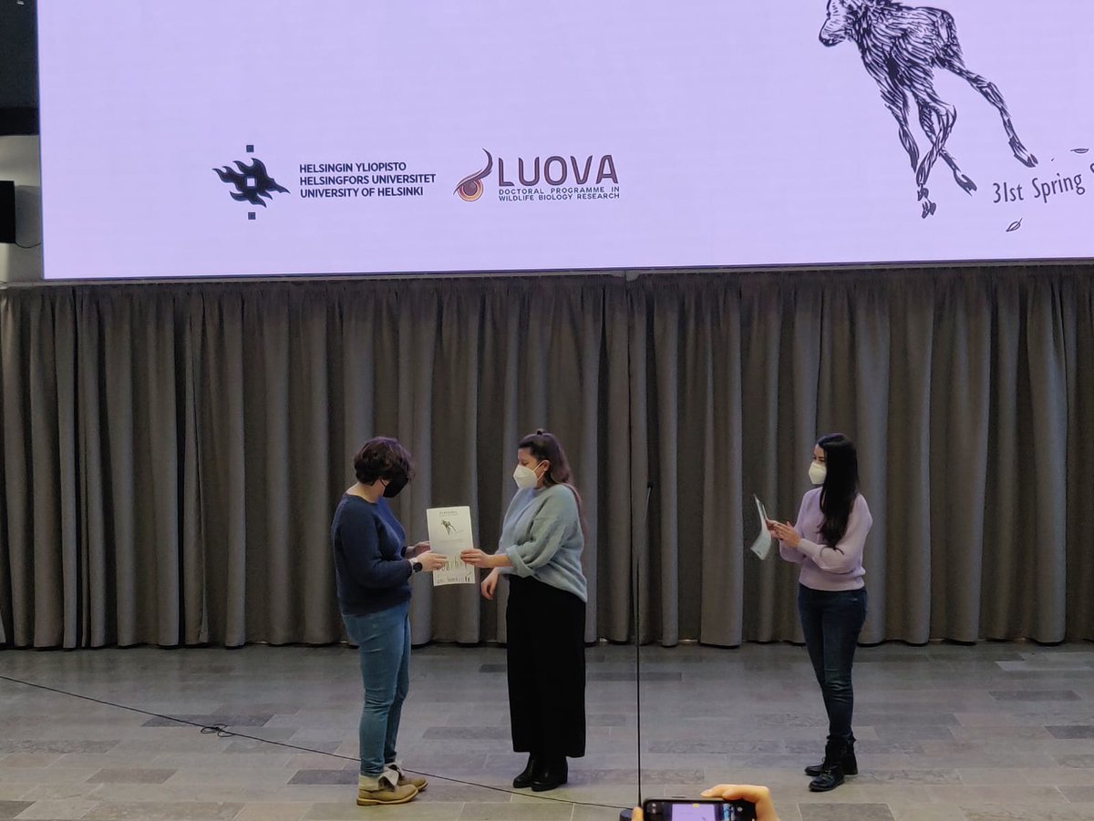 springsymposium's tweet photo. Congratulations to our winners! Oral presentation winners: @CouetJosephine (Olli's prize) @ElenKochanova (2nd best talk) and @NadjaVerspagen (3rd best talk). Poster winners: Giorgio Zavattoni (winner), @NiittynenTaru (Runner up) and @CindySchwenk96 (Runner up) https://t.co/6NFU6GyISv