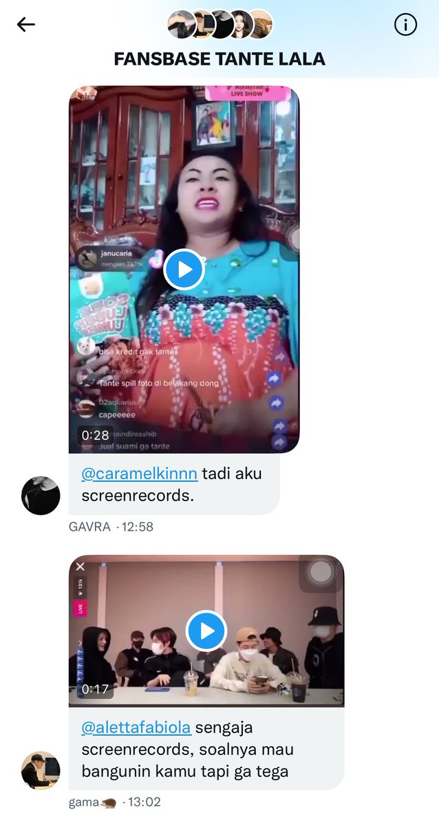 gama gavra onetwit AU.

edisi ketinggalan live gf, peka screenrecord bf