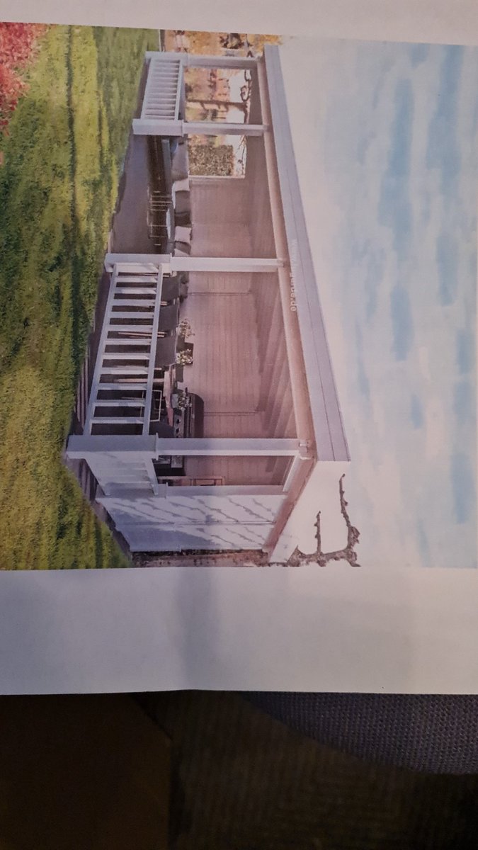 Update..Helaas hebben Joop en ik Corona..( ik heb me opgesloten in een stuk hotel)..heb ik gisteren mijn bouwvergunning gekregen..en gaan de liefste familie en zelfs exfamilie morgen gewoon beginnen met het bouwen van de "huisjes" in onze Biergarten ♥️ #spannend