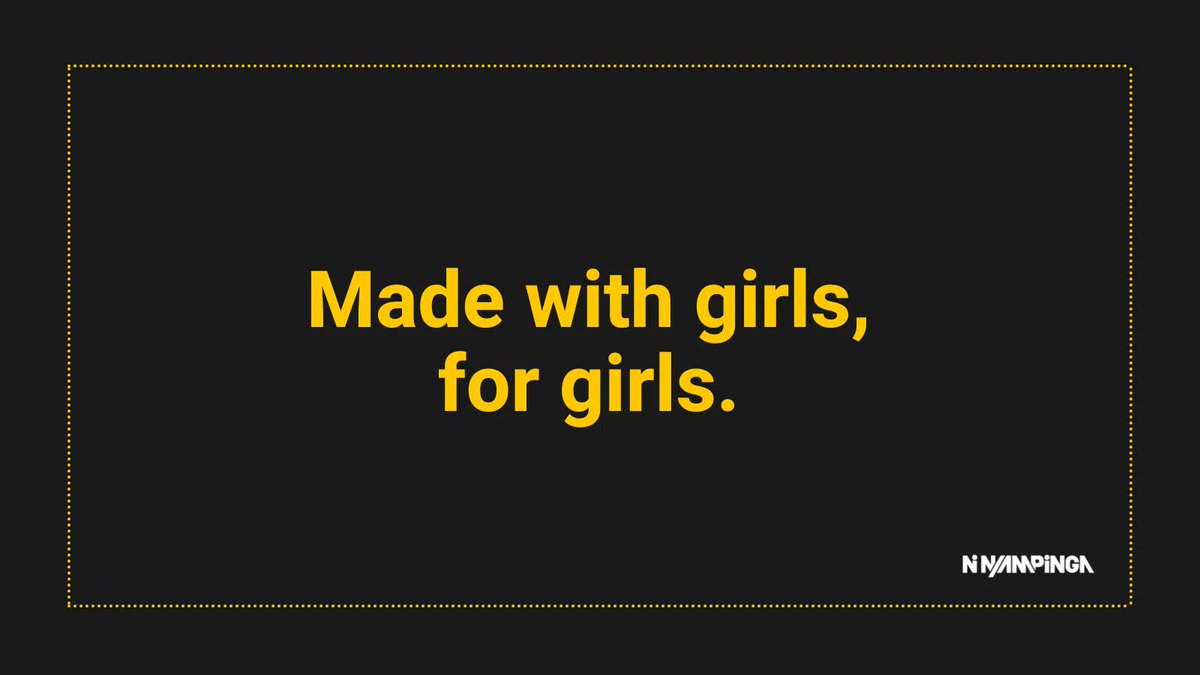At <a href="/Ni_Nyampinga/">Ni Nyampinga</a>, we're committed to our projects not just being for girls, but led by girls.

We do this through our team of young researchers and journalists, who are trained to conduct interviews in their own communities, and compile and share stories via our media platforms!
