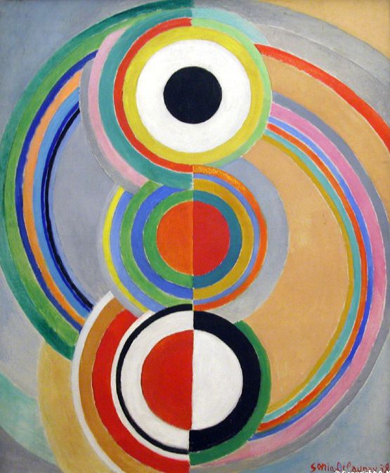 Rhythme, 1938 by Ukranian French artist Sonia Delaunay #WomensArt