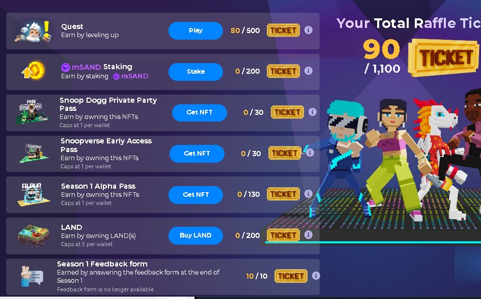 IgrisShadow01's tweet photo. @TheSandboxGame I just participated in the daily #SandboxAlphaS2Contest for a chance to earn up to 1,000 $SAND! Starting March 9 -  Show your Raffle Tickets. Check out my screenshot below! 👇 #SandboxAlphaS2 https://t.co/baIpZYBAef