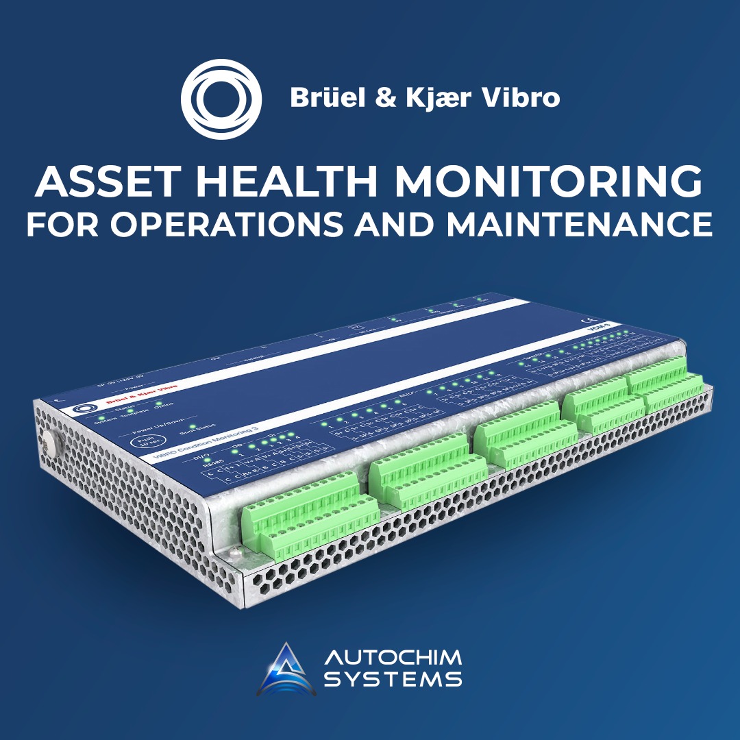 AutochimSystems's tweet photo. 💡 Maximize Machine’s Health Uptime with VCM-3 Condition Monitoring Unit by Brüel &amp; Kjær Vibro

👉 Predictive maintenance capabilities provide earlier insights into a wide range of machine faults. Discover more here: https://t.co/aDL1EnSCP1

📩sales@autochimsystems.com https://t.co/HIfNp4lzVD