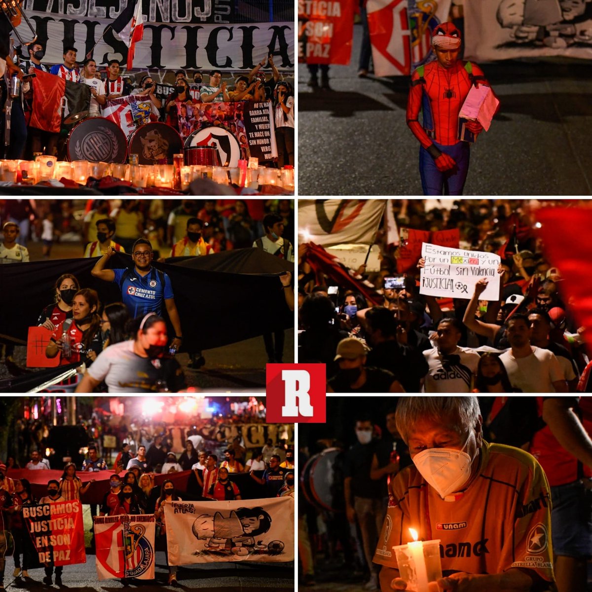 record_mexico's tweet photo. NOCHE DIFERENTE 🙏🏼

Guadalajara fue testigo de aficionados exigiendo justicia por lo sucedido en el Estadio Corregidora. Sin importar los colores, hubo un solo eco.

🔴 Más: https://t.co/dPXqjJrNCE https://t.co/EVFJaxVMlT