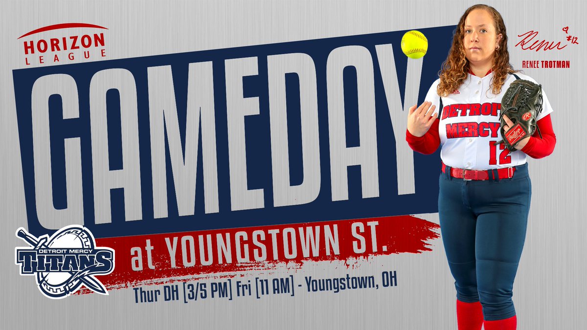 The #HLSB journey begins today!!!
📍| Youngstown, Ohio
🕑| 3 &amp; 5 pm
🏟️| YSU Softball Field
📈| G1 Live Stats (bit.ly/35GH9Gi)
📈| G2 Live Stats (bit.ly/3pTNXa9)
🗞️| Preview (bit.ly/3HZ4uA7)
#DetroitsCollegeTeam ⚔️