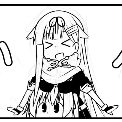 久々に艦これ4コマ描いてる 