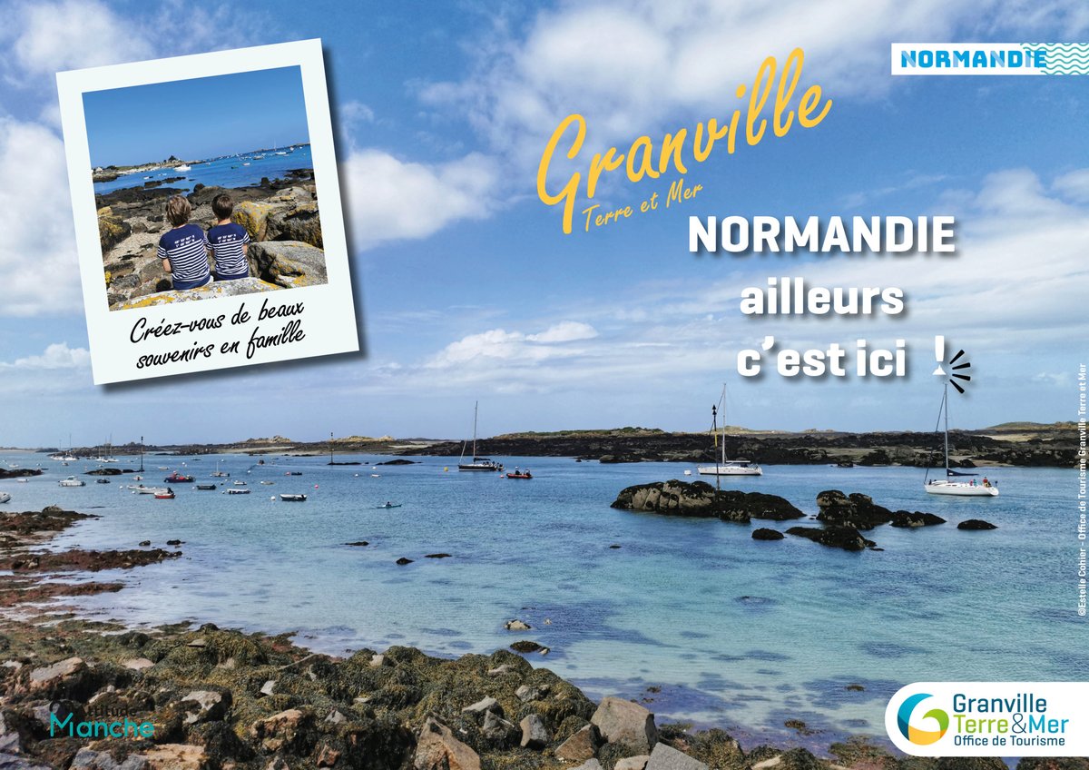 tourisme_gtm's tweet photo. L'Office de Tourisme lance aujourd'hui sa campagne de #communication "#Normandie ailleurs c'est ici !" : chacun peut devenir #ambassadeur de la #destination en réalisant sa propre création et en la partageant ➡https://t.co/CX9x4SsAA4
@normandie @manchetourisme @ville_granville https://t.co/3ShqdFw1Lv