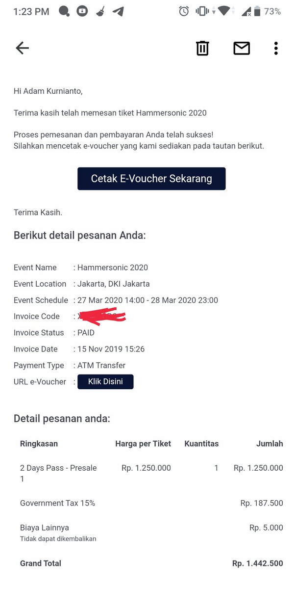 kaya mau naik haji ya , beli tiket 2019 kira2 2030 lah tiketnya baru bsa d pake buat nonton <a href="/hammersonicfest/">HAMMERSONIC FESTIVAL</a>