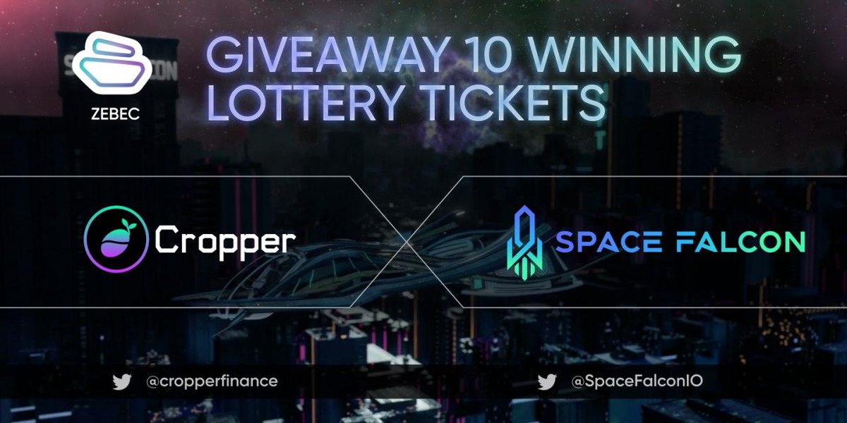 SpaceFalconAI's tweet photo. Our good friends @CropperFinance are launching their first Whitelist on their new #IDOLaunchpad Fertilizer today with @Zebec_HQ &amp; have given us some winning lottery tickets to giveaway to our community! 

ENTRY:
🧪JOIN WL https://t.co/GSsiIfmwNr

🔥 Like &amp; RT
↩️ Reply #Fertilizer https://t.co/YCXPNanxHs