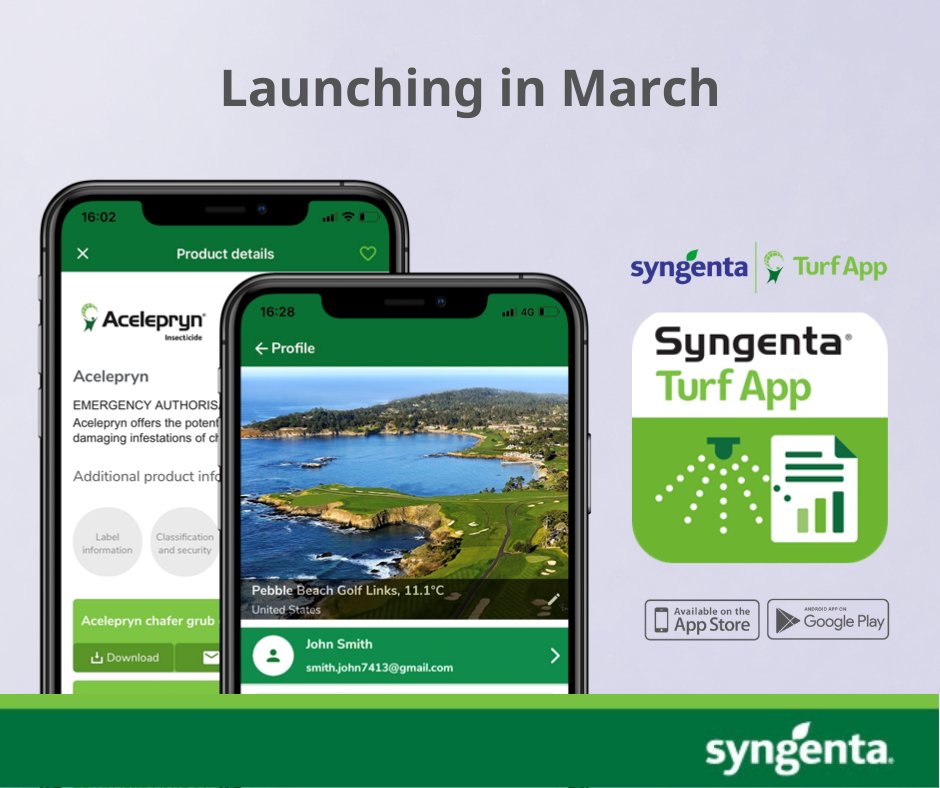 SyngentaTLAsia's tweet photo. We are excited to announce the launch of the Syngenta Turf App that aims to meet the needs of our customers. The Syngenta Turf App will be free and available to download on the App Store or Google Play stores. Keep an eye out for the app features which will be revealed soon. https://t.co/et9SBDhW85