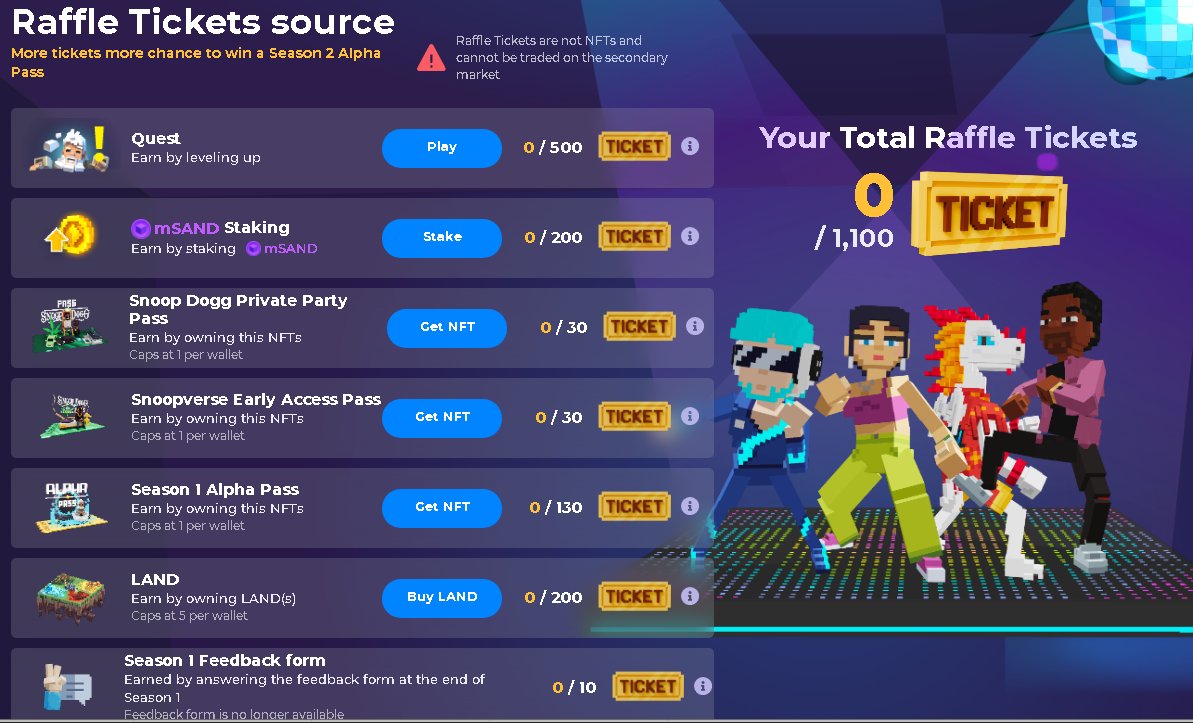 FattySai77's tweet photo. @TheSandboxGame I just participated in the daily #SandboxAlphaS2Contest for a chance to earn up to 1,000 $SAND! Starting March 9 -  Show your Raffle Tickets. Check out my screenshot below! 👇 #SandboxAlphaS2 https://t.co/0MNgNAiMyb