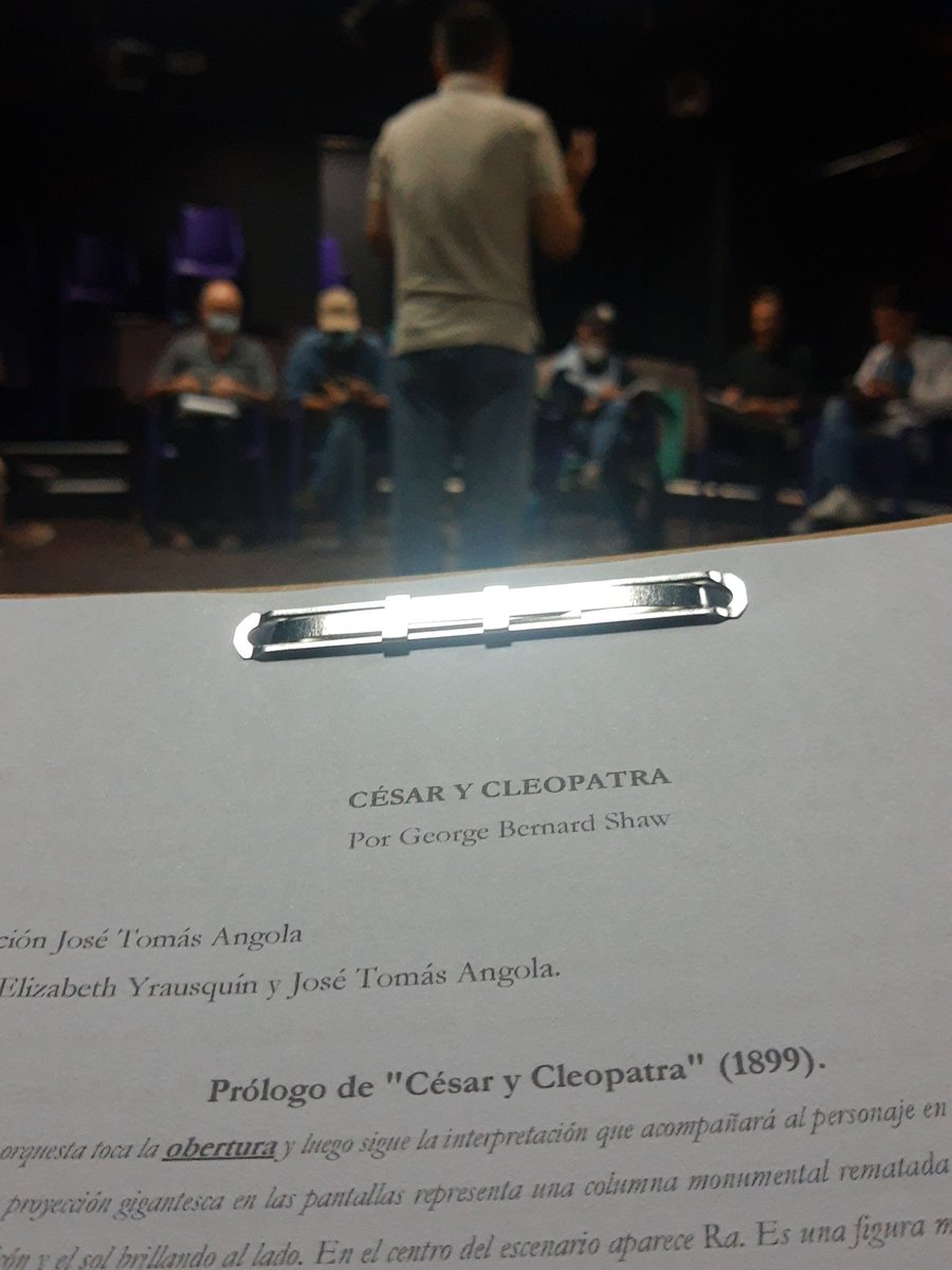 Emocionado por comenzar hoy este nuevo proyecto, de la mano de mi querido <a href="/jtangolaheredia/">José Tomás Angola H.</a>, <a href="/EduardoViloria/">Eduardo Viloria y Díaz</a>, Elizabeth Irausquín y un elenco que promete un gran espectáculo. Nos vemos en junio y julio. <a href="/lamaquinateatro/">La Maquina Teatro</a> <a href="/TBuenpaso/">Teatro del Buenpaso</a> y Teatro Asklepión