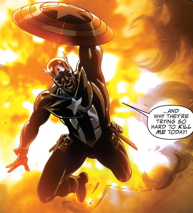 BuckyFiles's tweet image. “Why should this birthday be any different than the ones that came before?” Bucky in Captain America 50.