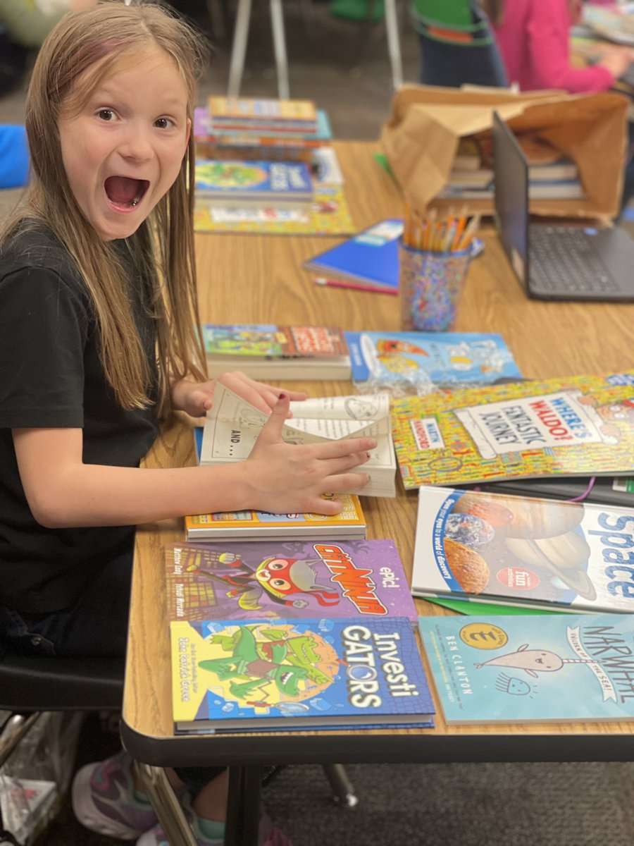 What a blessing it is, to see how excited 2nd graders get when you hand them a bag of new books!  #bookblast