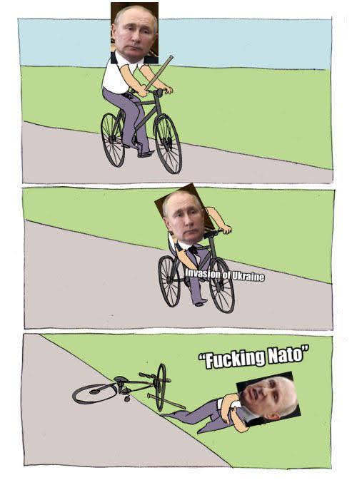 win_andhelp_win's tweet photo. 10. "We’re not afraid of sanctions, we’re Russia, we’re Putin!"
This specific piece of #russianpropaganda is to attempt to calm his population's mind about sanctions. He's trying to show supporters for his senseless genocide #StopPutinsWar #StandWithUkraine #Putinmeme https://t.co/24VmulrBfm