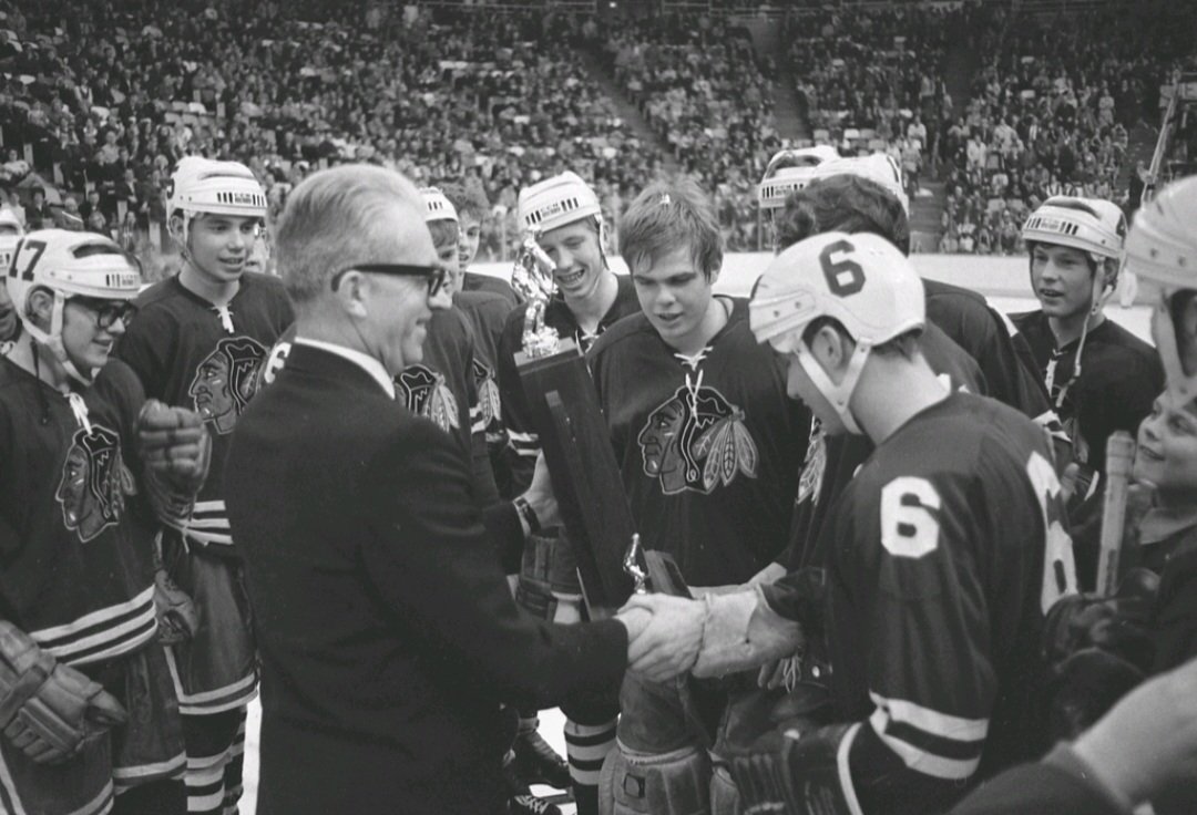 VintageMNHockey's tweet photo. The last, and only Minneapolis State hockey Championship came in 1970 at Met Center

#thetourney22 https://t.co/QDteYXcsOL