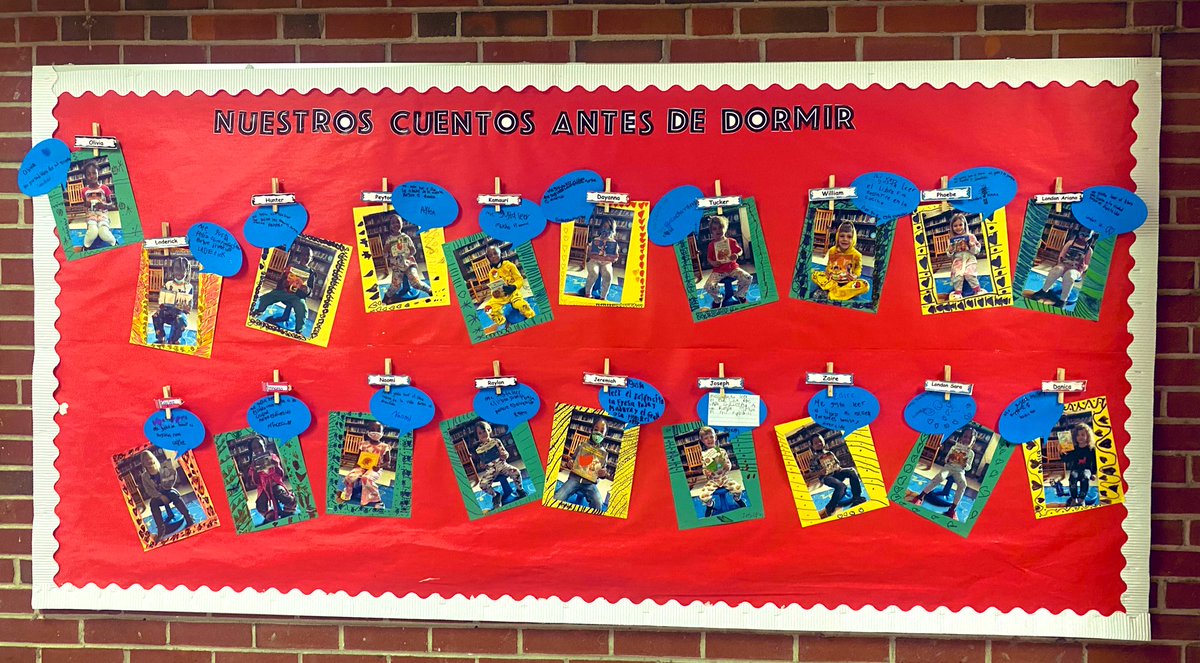 ximejz9's tweet photo. We are still celebrating #ReadAcrossAmerica at @mmatrailblazers We shared our favorite Spanish bedtime book on our bulletin board and wore in pijamas. @ParticipateLrng #unitingourworld https://t.co/e2i44k2Krl