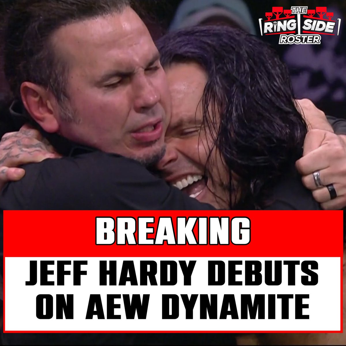 RingsideRoster's tweet photo. Jeff Hardy debuts on AEW Dynamite!
Jeff makes the save for Matt Hardy after Andrade and HFO turn on him.
Jeff Hardy is #ALLITE
#AEWDynamite https://t.co/WRpeM9Ob5w