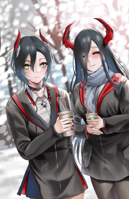 雪

#アズールレーン #ウルリッヒ・フォン・フッテン
#フリードリヒ・デア・グローセ 