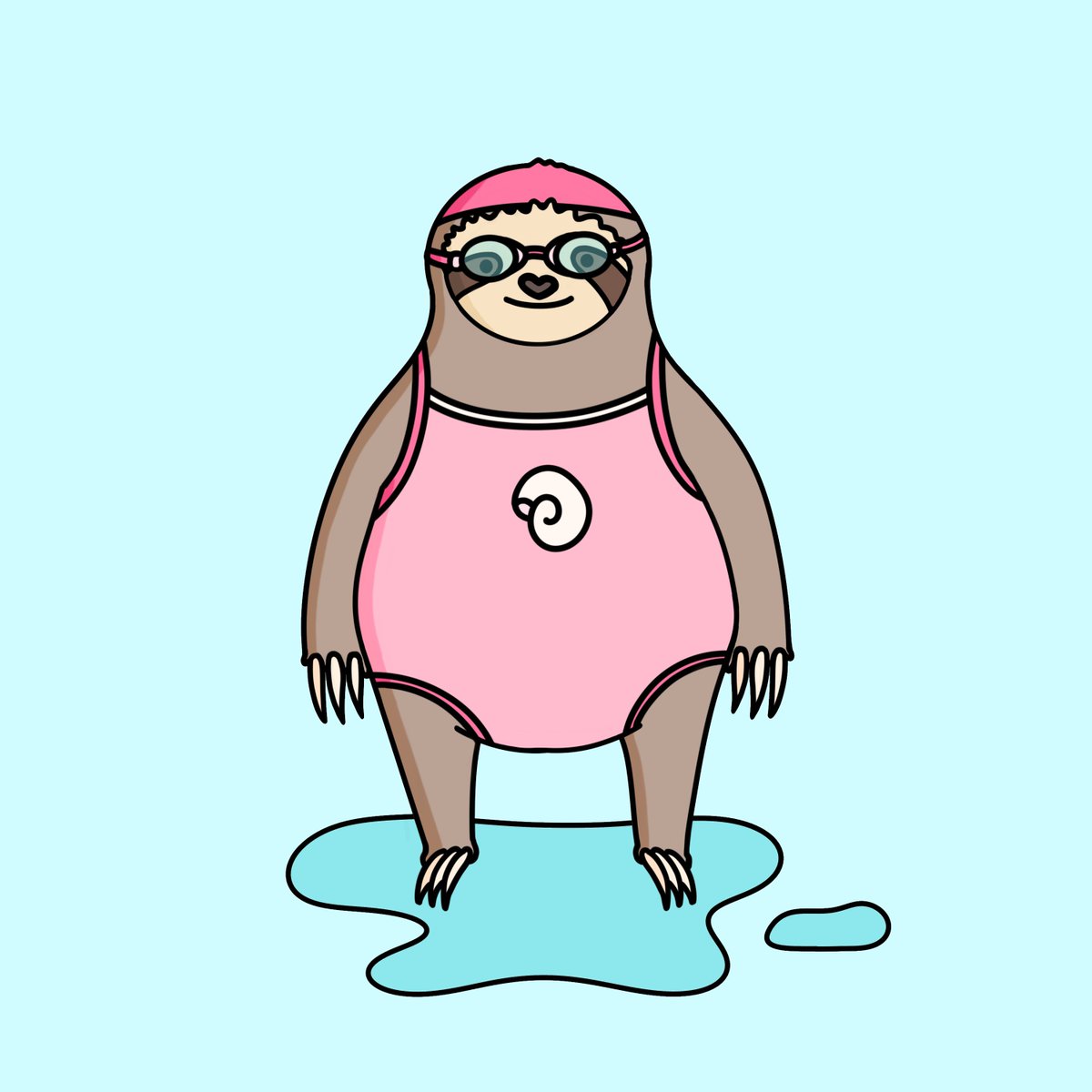 MeraKKahrem's tweet photo. Ayyyyyyy hahahahaha love my @wild_cryptos #45 Swimming Pygmy Sloth!!!!! Ready for summer baby!!! https://t.co/kMJ5Kr5cSj