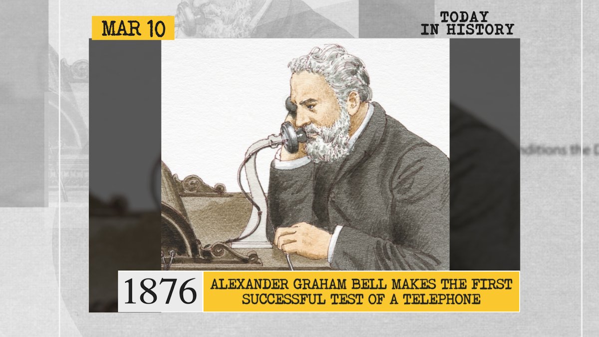 WIONews's tweet photo. #TodayInHistroy | 1876: first successful test of a telephone is made by Alexander Graham Bell https://t.co/W63yuPvs52