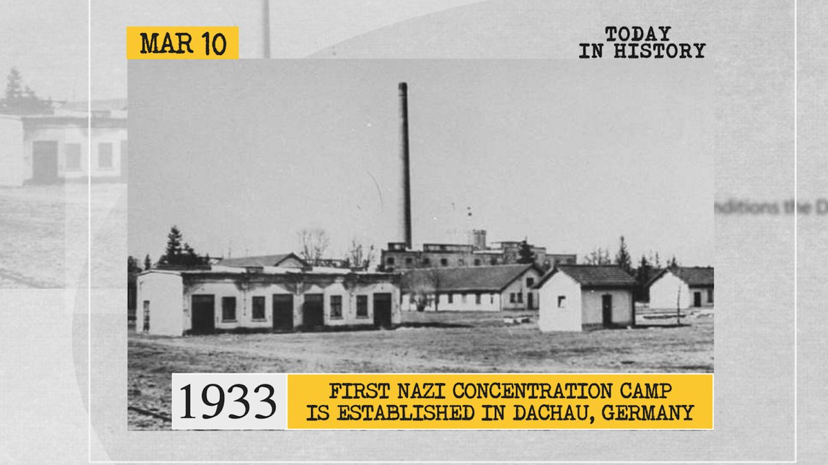 WIONews's tweet photo. #TodayInHistroy | 1933: First Nazi concentration camp is established in Dachau, Germany https://t.co/DcHLphXWJW