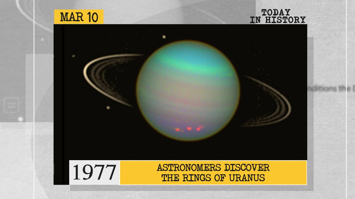 WIONews's tweet photo. #TodayInHistroy | 1977: Astronomers discover the rings of Uranus https://t.co/VAKngcaig2