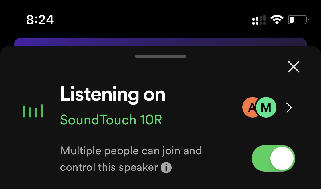 aveedibya's tweet photo. Loving @Spotify’s feature where multiple people can control the same speaker on wifi from their own Spotify app. Who thought of that? https://t.co/sGS8T36vJB