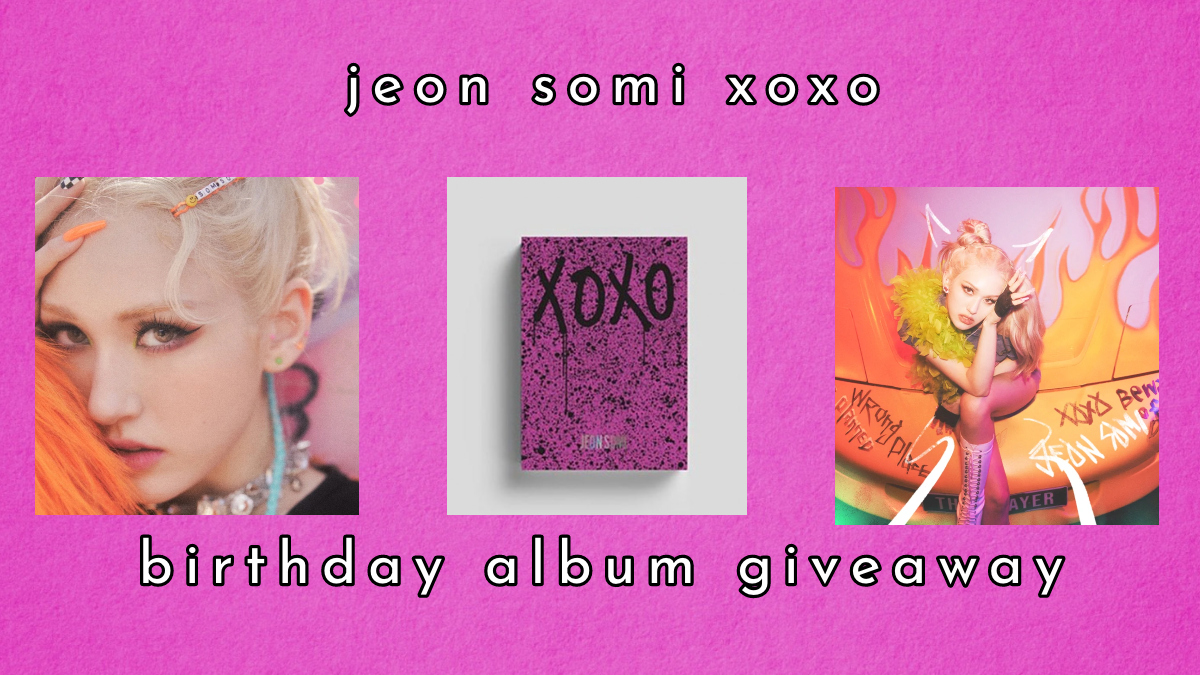 TooOld4Kpop's tweet photo. Today is #JeonSomi's birthday and we're celebrating with an album giveaway

PRIZE:

- 1 new, sealed album

TO ENTER:
- Follow @TooOld4Kpop
- RT

- Worldwide
- Closes 3/10/22 8PM
- Ready to ship
- Winners must respond within 24 hours https://t.co/yQkQbYEufB