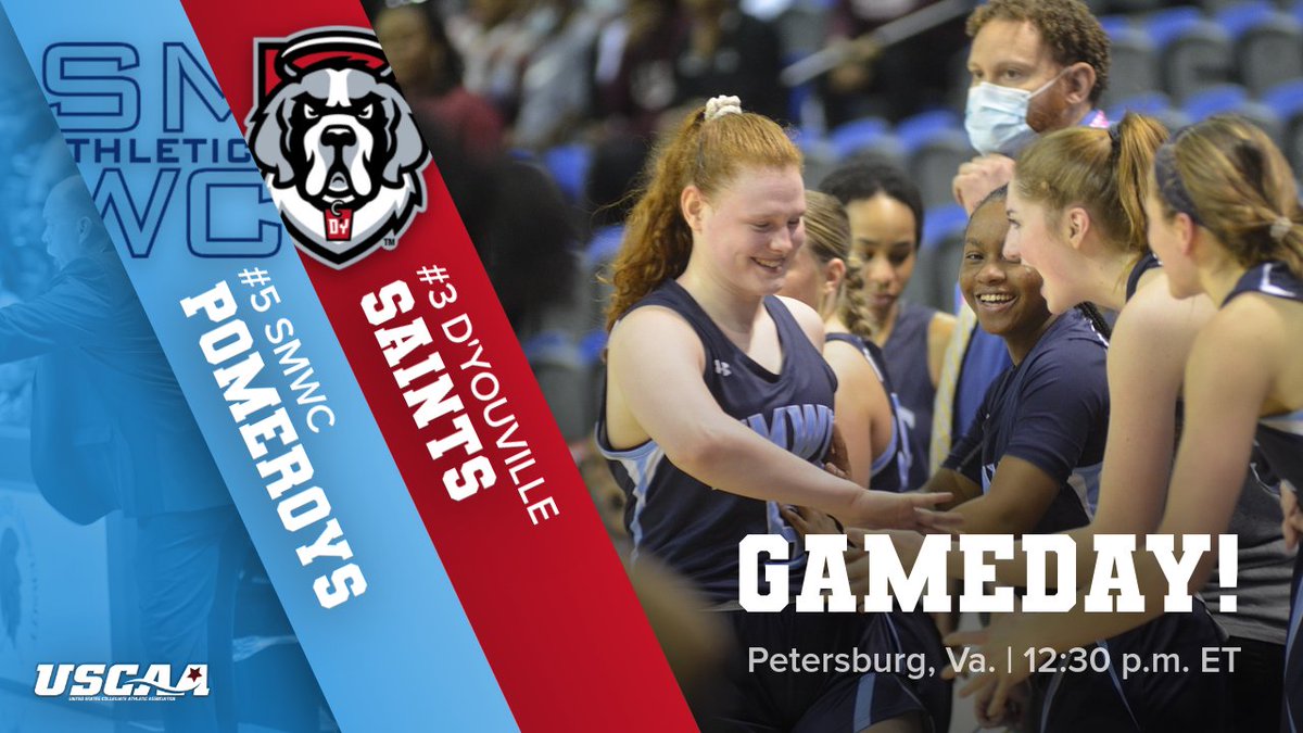 CHAMPIONSHIP GAMEDAY! 🏀

🆚: #3 D'Youville College
📍: Petersburg, Virginia
🏟️: VSU Multipurpose Center
⌚️: 12:30 p.m. ET
🎥: bit.ly/3hKRtiD
📊: bit.ly/3I0TZfv

#PomeroyPr1de #BrickByBrick #USCAATournament22