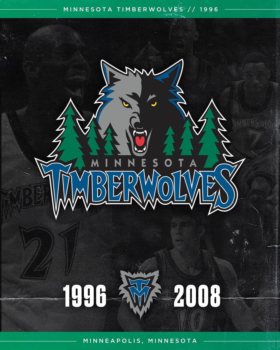 NBACanada's tweet photo. What’s your all-time favourite @Timberwolves logo?

#NBALogoEvolution • #NBA75 https://t.co/wFAdJ2SVPj