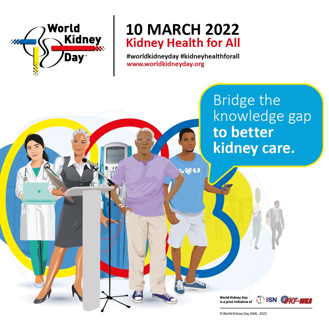 Happy #WorldKidneyDay from the #APOLLO (#APOL1 Long-Term Outcomes Study) Network! 🙌🏾 
10 MARCH 2022 
Honoring #KidneyHealthForAll 👐🏽