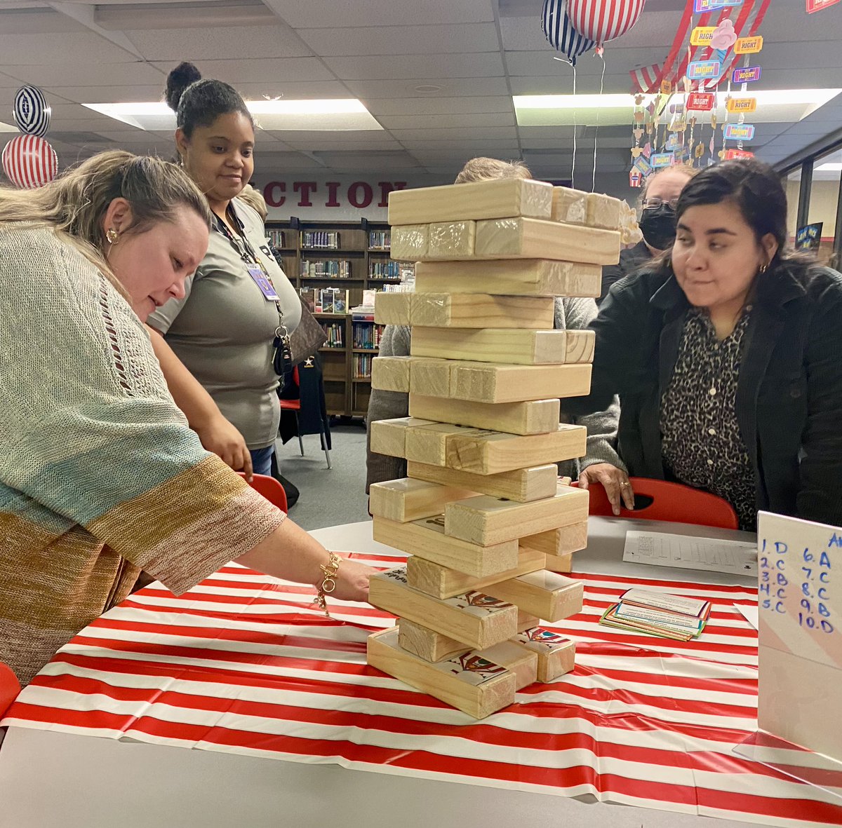 CoachCourtneyM's tweet photo. @wilsonyoungms ELAR Team having fun and doing work to prep for the #staartest. #weplaytowin #luckykids @KarenVicory @AGarciaECISD @Ecisd_OC @ECISD_T2L @ECISDSpecialEdu @EctorCountyISD @ecisd_secondary #rangerup #rangerready https://t.co/rcShvE7kFM