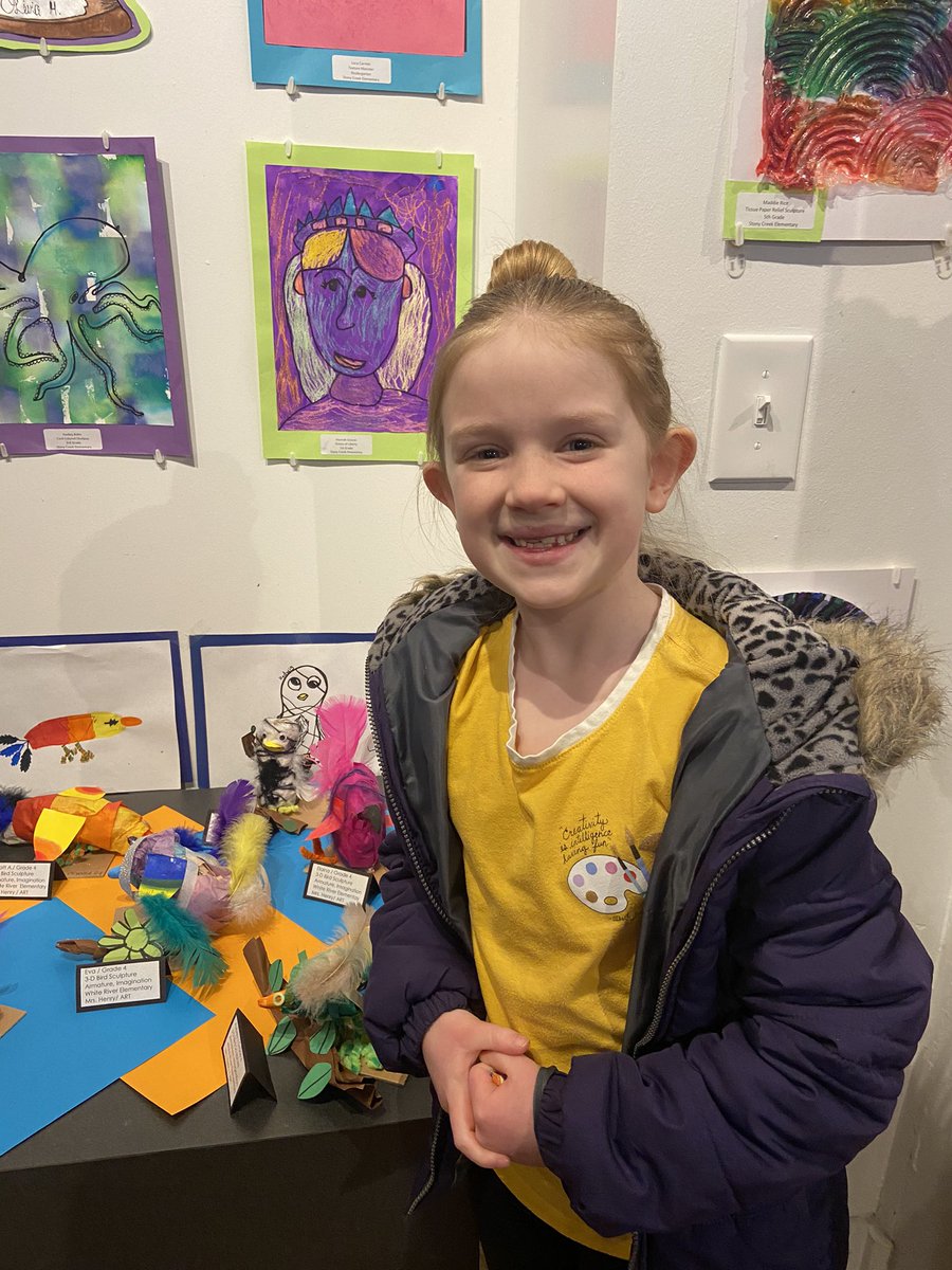 dani_be_autiful's tweet photo. Young Artist Exhibit at Nickel Plate Art studio❤️💛 Proud to know, teach, and watch these kids flourish in the art room. Keep creating and keep shining! https://t.co/5jkd4Phr9X