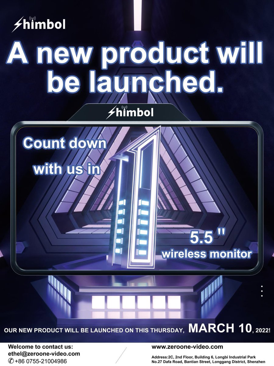 New Product Coming
#Shimbol  #camera #wirelesstransmitter #monitor #monitoring #ZO600M #ZOvideo #filmmaker #videographer #cameraoperator #filmmaking #wirelessvideo #wirelessreceiver
