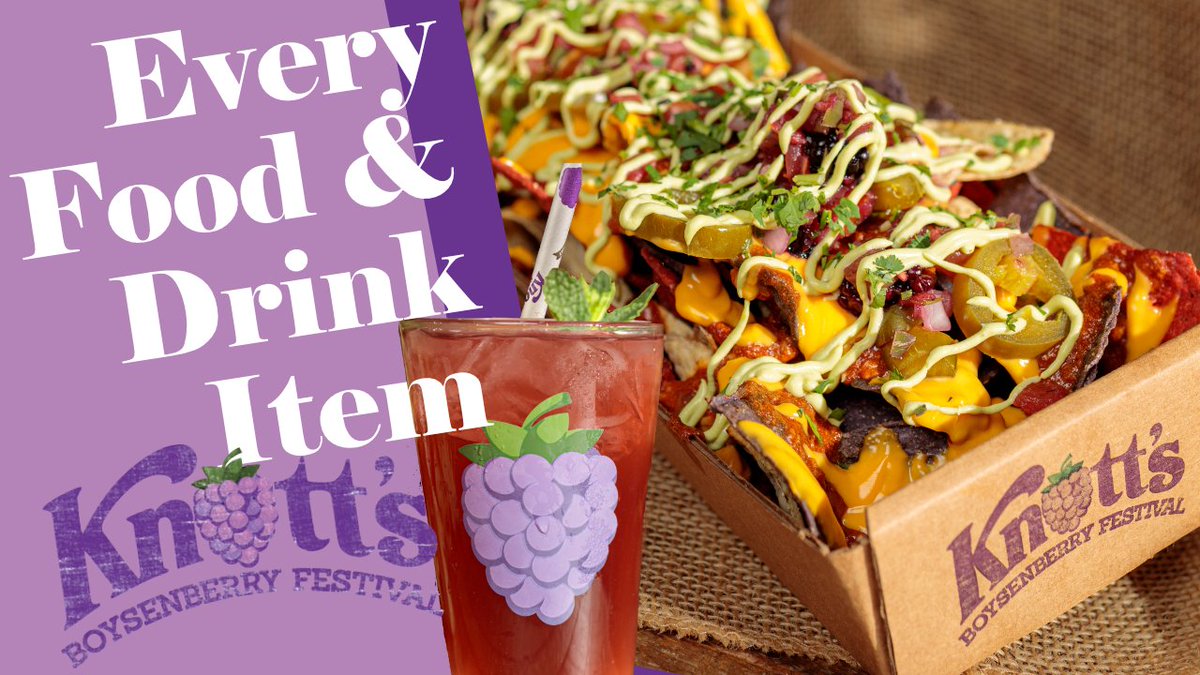 FUNnelCakeBlog's tweet photo. Check out ALL of the food options coming to the Knott's Boysenberry Festival (March 18-April 24) in our latest video! #boysenberryfestival
https://t.co/O7DKm9i8ml https://t.co/qs7KsV5R1I