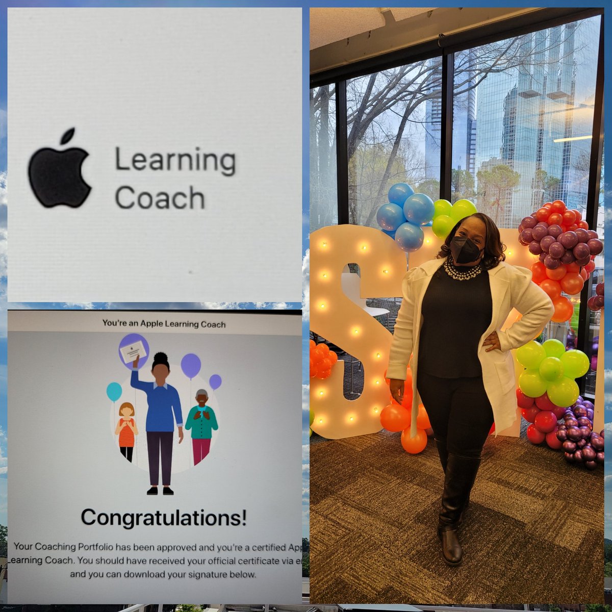 After a super long day of teaching and learning, I checked my email to learn I am officially a certified @AppleEDU Learning Coach!! @apsitnatasha @ahrosser @APSInstructTech @_EdFarm #APSITInspires