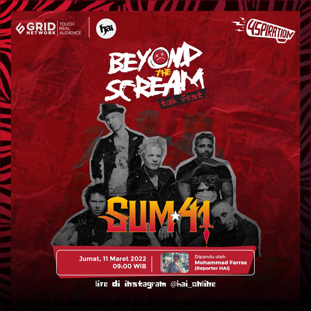 HaiMagazine's tweet photo. Inget sempet rame rumor @Sum41 ke Indonesia? Meski manggungnya nggak kejadian, tapi mereka bakal live IG bareng HAI lho besok. Semoga bisa ngobatin rasa kangen ya. Catat jamnya!
#BeyondTheScream #sum41 https://t.co/6oIMAZ9rar